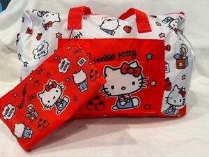Hello Kitty Red & White Duffel Bag